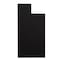 Flash Furniture Dell Receptacle Enclosure for 32 Gallon Trash Cans w/8-in Drop Hole and Upper Tray Shelf, Blk GC-M-196-BLK-GG - alternate 4